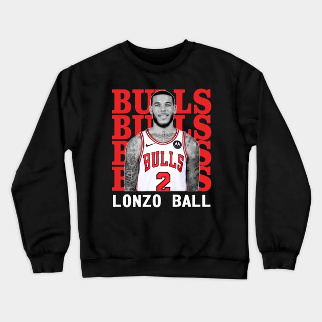 Chicago Bulls Lonzo Ball Crewneck Sweatshirt by Thejockandnerd